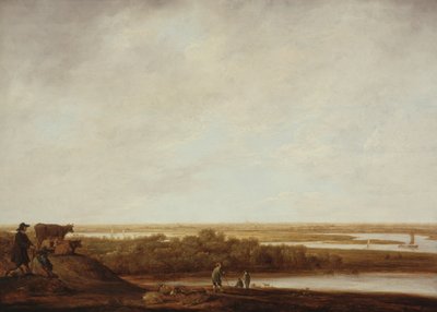 Paisagem panorâmica com pastores de Aelbert Cuyp
