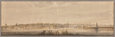 Vista panorâmica de Dordrecht e do rio Maas de Aelbert Cuyp