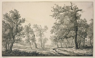 Caminho através de uma floresta de carvalhos de Aelbert Cuyp