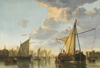 O Maas em Dordrecht, c.1650 (óleo sobre tela) de Aelbert Cuyp