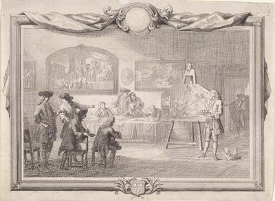 Guilda de São Lucas em Dordrecht, 1736 de Aert Schouman