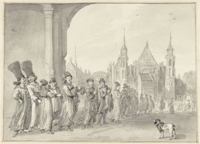 O enviado do Czar de Moscovia a caminho da Assembleia de Estado em Haia, 4 de Novembro de 1631 de Aert Schouman