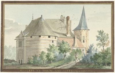 O castelo de Wouw
KASTEEL TE WOUW VAN AGTEREN (título sobre o objecto) de Aert Schouman