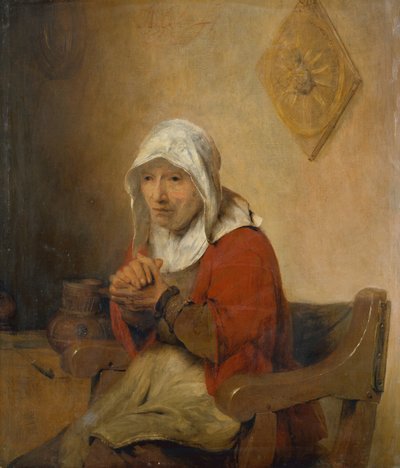 Grace Before Meat (óleo sobre tela) de Aernt de Gelder