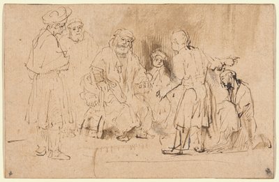 Jacob mostra o casaco manchado de sangue de Joseph de Aernt de Gelder