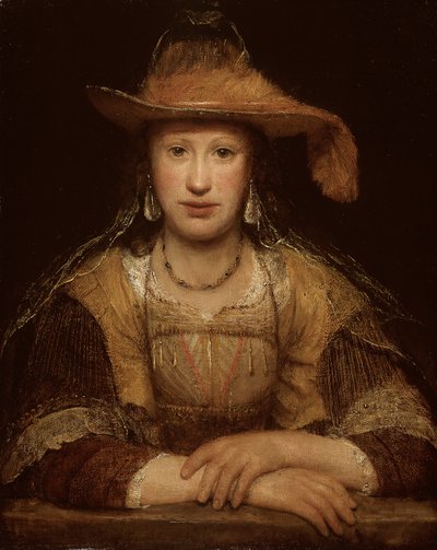 Retrato de uma jovem, c.1690 (óleo sobre tela) de Aernt de Gelder