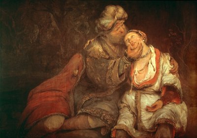 Rute e Boaz ... (óleo sobre tela) de Aert de Gelder
