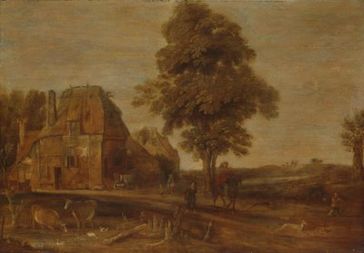 Paisagem com uma Pousada de Aert van der Neer