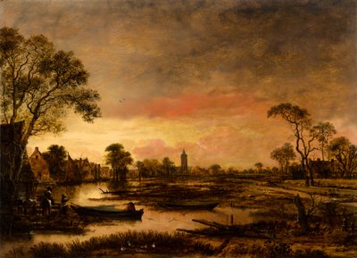 Paisagem do rio de Aert van der Neer