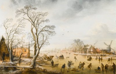 Paisagem de inverno de Aert van der Neer
