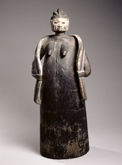 Gelede Body Mask, Cultura Yoruba, República do Benin (madeira pintada) de African