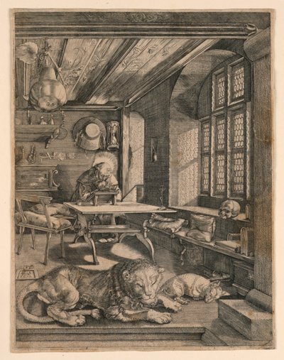 São Jerônimo em seu estúdio de After Albrecht Dürer