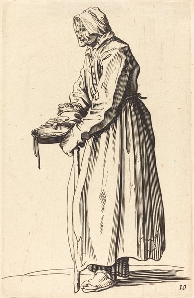 Mendiga com panela de After Jacques Callot