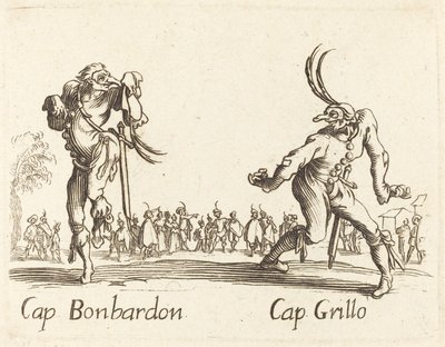 Indivíduo. Bonbardon e Cap. Grilo de After Jacques Callot