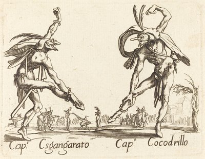 Boné. Esgangarato e Cap. Cocodrillo de After Jacques Callot