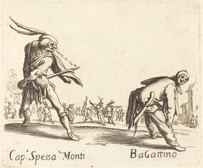 Cap. Spessa Monti e Bagattino de After Jacques Callot