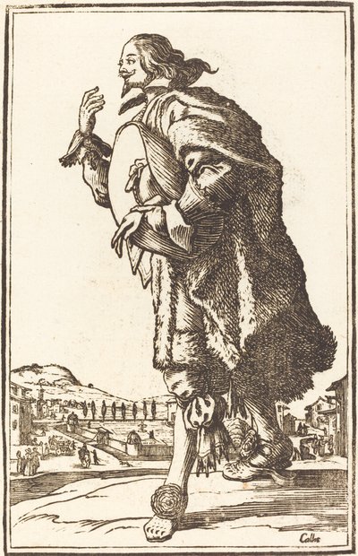 Homem Nobre com Chapéu de Feltro, Curvando-se de After Jacques Callot