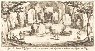 Legenda para "Várias Paisagens" de After Jacques Callot