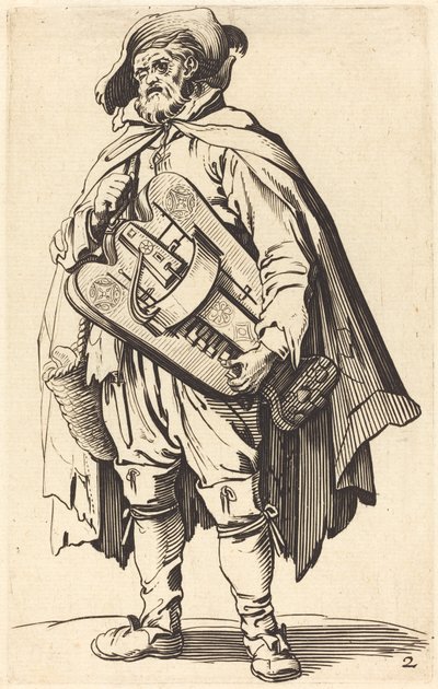 O jogador de Hurdy-Gurdy de After Jacques Callot