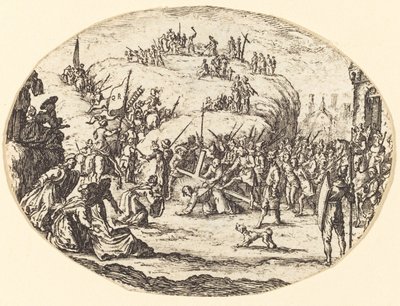 O pequeno carregamento da cruz de After Jacques Callot