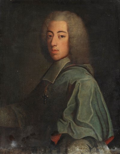 Alemão: Retrato de Johann Theodor (1703-1763), filho do Eleitor Max Emanuel da Baviera Johann Theodor da Baviera, filho de Maximiliano II Emanuel de After Joseph Vivien