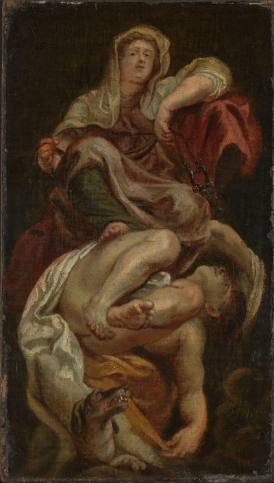 A temperança triunfa sobre a intemperança de after Peter Paul Rubens