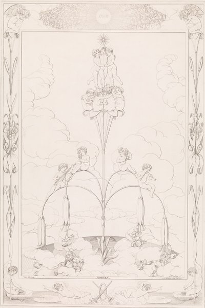 Bom dia, da série The Times of the Day, 1807. de After Philipp Otto Runge