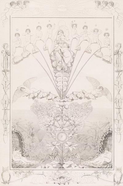 Noite, da série The Times of the Day, 1807. de After Philipp Otto Runge