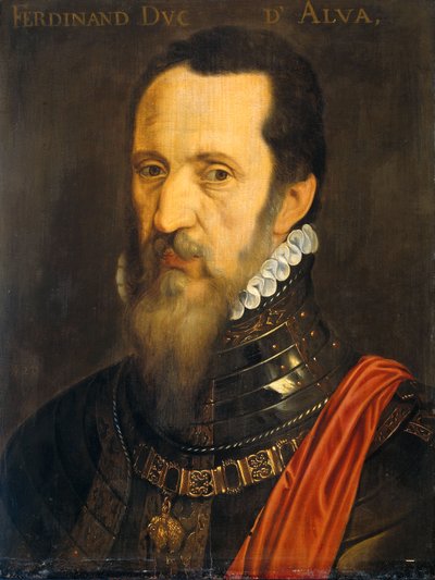 Retrato de Fernando Álvarez de Toledo (1507-1582), Duque de Alba de After Willem Key
