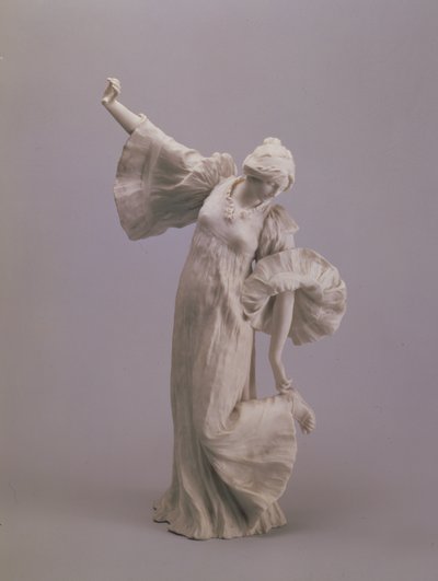 Dançarino, de um centro de mesa, Sevres, 1900 (biscoito) de Agathon Leonard