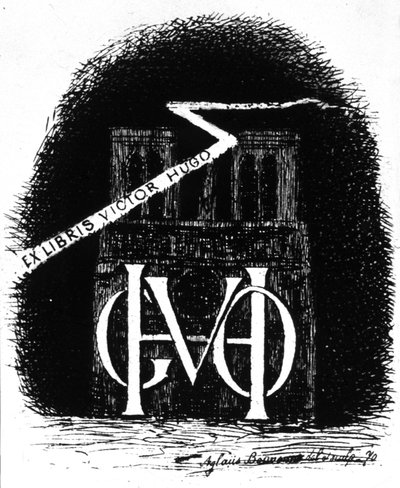 Ex-libris de Victor Hugo de Aglaüs Bouvenne