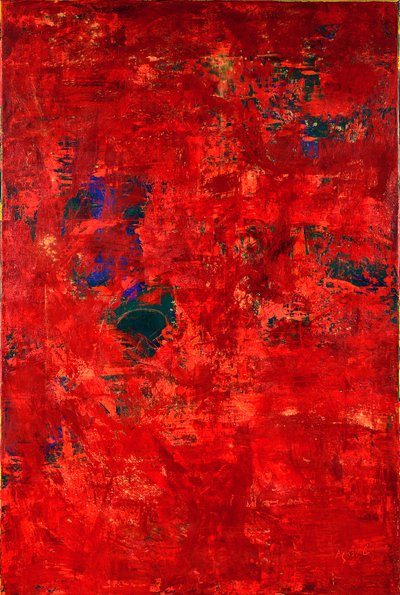 E.T. In Red, 2019 (óleo sobre tela) de Agnes Girardon
