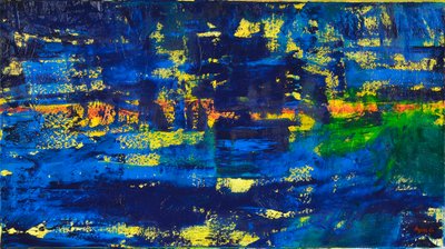 Fluxo 1, 2018 (óleo sobre tela) de Agnes Girardon