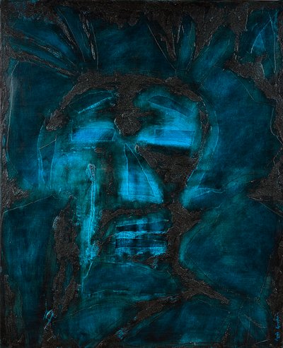 Henri, 2014 (técnicas mistas, óleo sobre tela) de Agnes Girardon