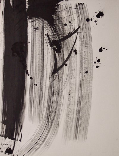 Sem título 18, 2016 (tinta sobre papel) de Agnes Girardon