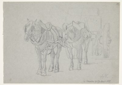 A carruagem aproveitou dois cavalos de Agnes Lunn