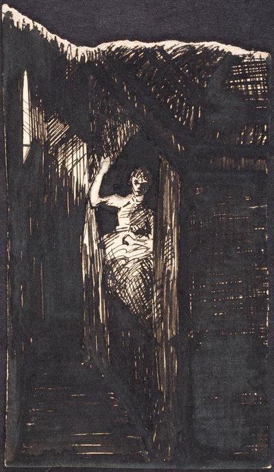 Mulher na alcova de Agnes Slott Møller