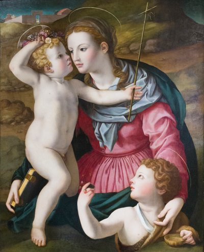 Nossa Senhora e o Menino com São João Batista de Agnolo (circle of) Bronzino