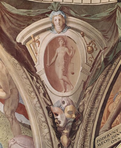 Alegorias das virtudes cardinais. Afrescos Na Capela De Eleonora Da Toledo de Agnolo Bronzino