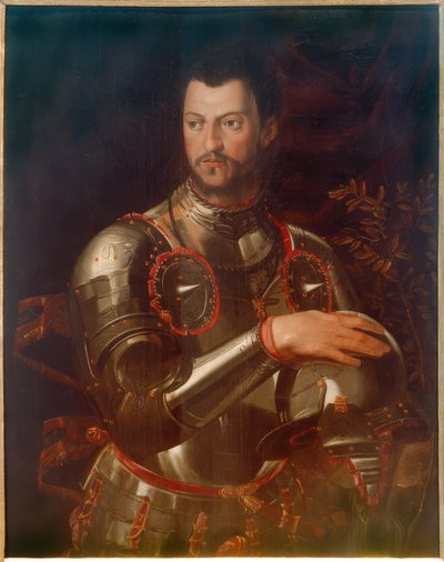 Retrato do Duque Cosimo I de armadura de Agnolo Bronzino