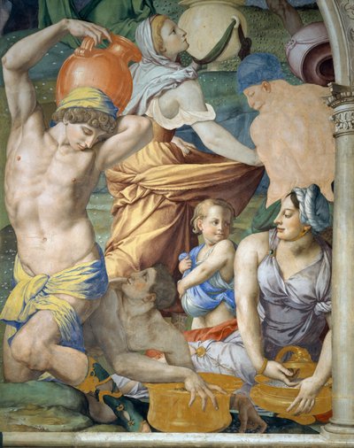 A queda do maná de Agnolo Bronzino