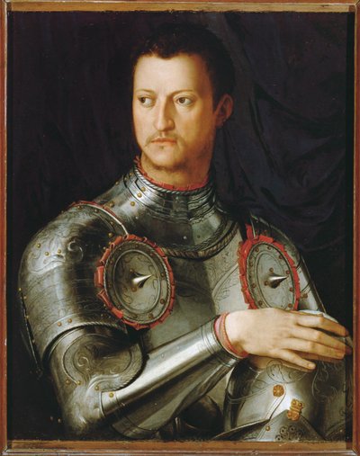 Grão-duque Cosimo I Medici (pintura sobre madeira) de Agnolo di Cosimo Bronzino