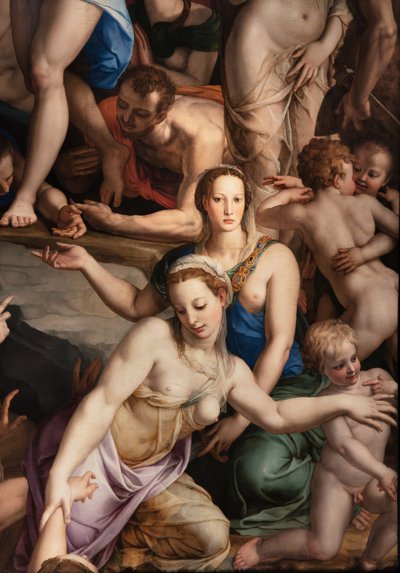 Capela dos Médicis: Descida de Cristo ao Limbo, detalhe de Agnolo Bronzino