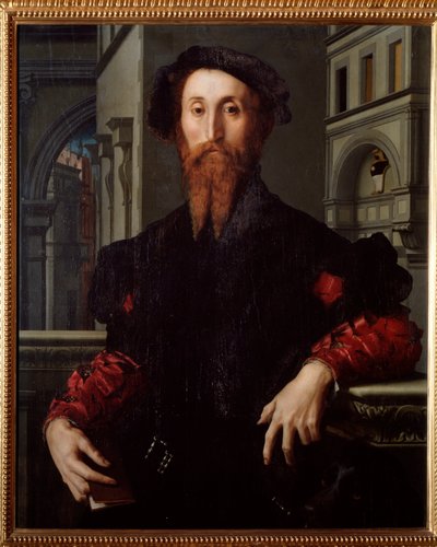 Retrato de Bartolomeo Panciatichi, humanista e político florentino (Pintura, c.1540) de Agnolo Bronzino