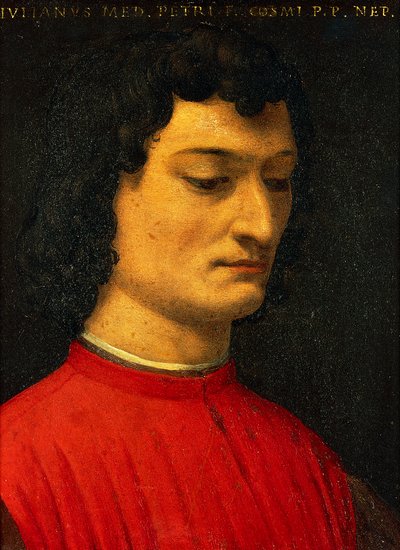 Retrato de Giuliano de Medici, de Agnolo Bronzino, pintura de Agnolo Bronzino