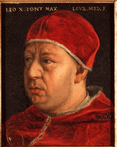 Retrato do Papa Leão X (Leão X) (João de Médicis de Agnolo Bronzino