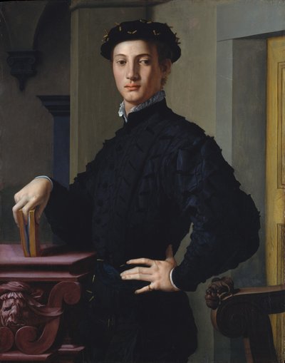 Retrato de um jovem, c.1530 (óleo sobre madeira) de Agnolo Bronzino