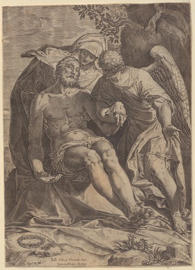 Lamentação de Cristo [Pietà] de Agostino Carracci