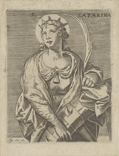 Catharina van Alexandrië
S. Catarina (título sobre o objecto) de Agostino Carracci