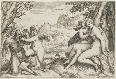 Amor conquista tudo de Agostino Carracci